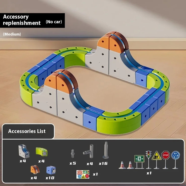 Montessori Motorized Train & Gravity Maze Toy
