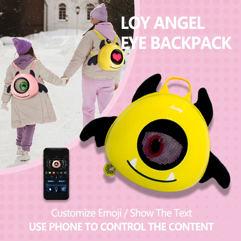 School Backpack Led Screen Cell Phone Programming