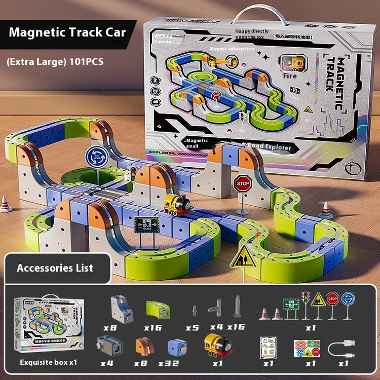 Montessori Motorized Train & Gravity Maze Toy