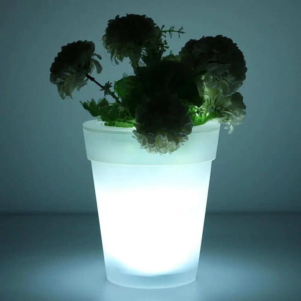 Light Weather-resistant Luminous Easy Installation Outdoor Wireless LED Solar Plant Pot