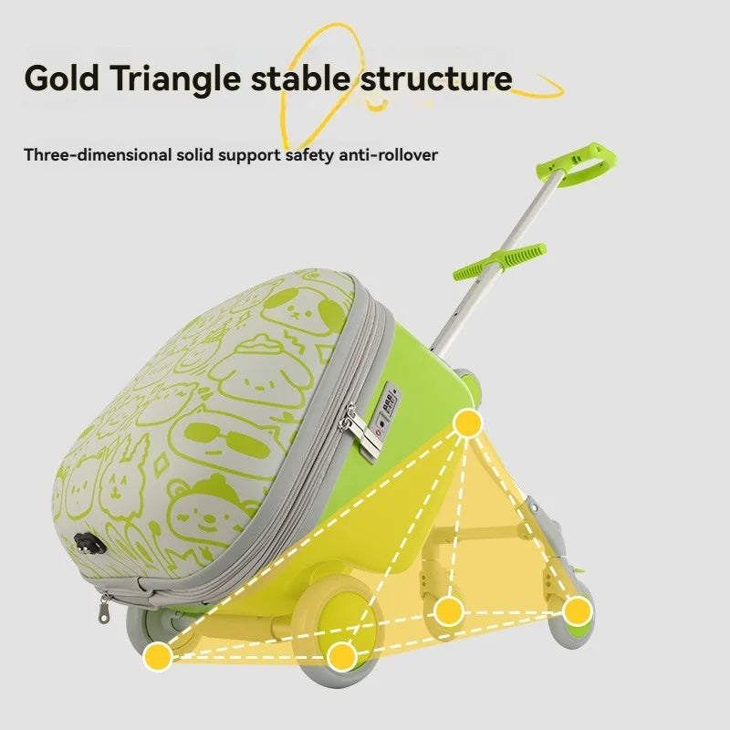 Kids Travel Trolley Suitcase Children Luggage Pulling