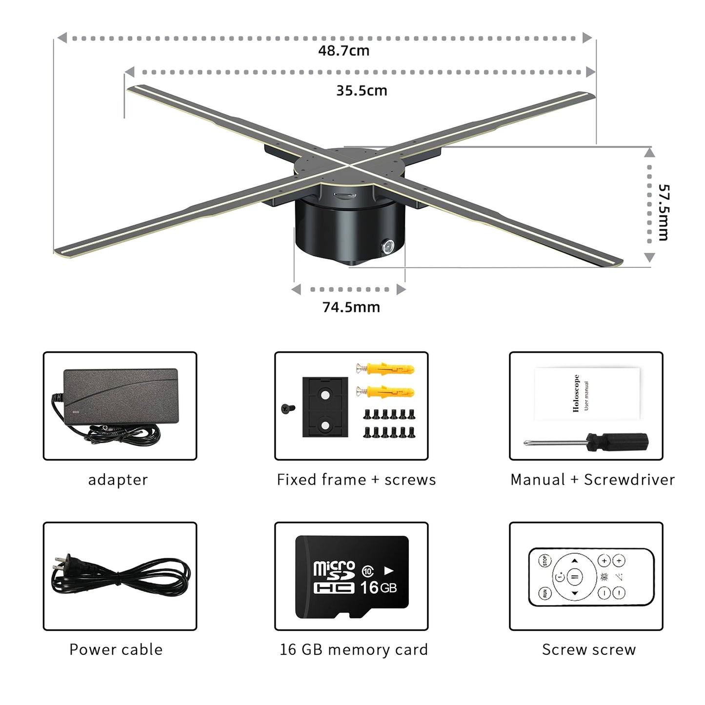 3D Hologram LED Display Player