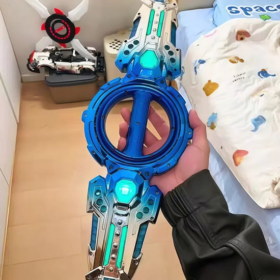 Double-Ended Retractable Lightsaber Toy – Dual-Blade Light-Up Saber with Multiple Lighting Styles