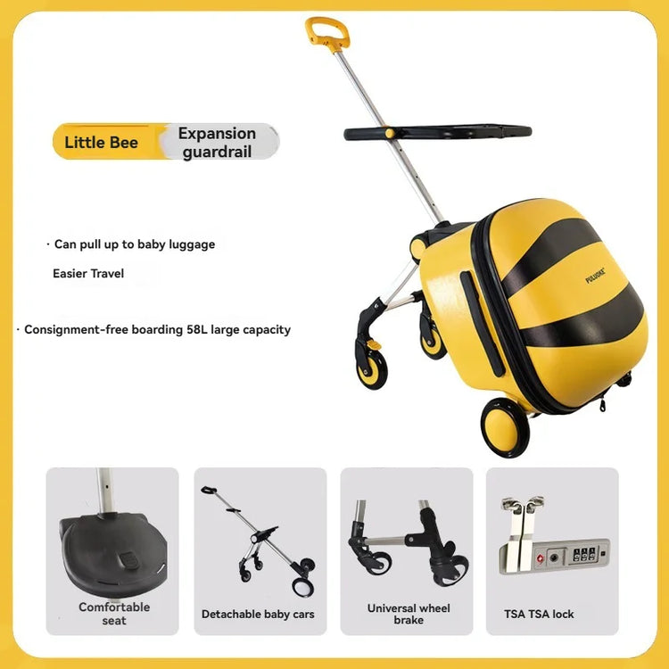 Kids Travel Trolley Suitcase Children Luggage Pulling